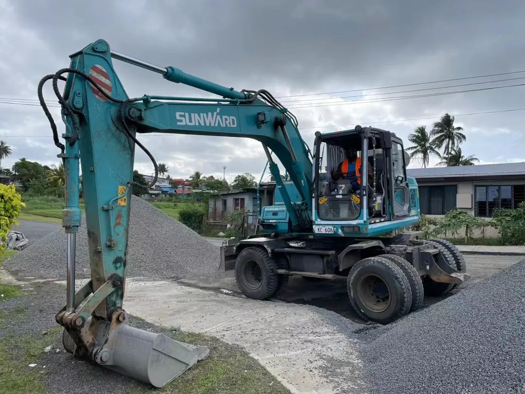 “Z6官网绿”迈向南升平洋岛，Z6官网智能轮挖助力斐济基础设施建设
