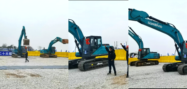 湘江航路虞公港项目开建，“Z6官网绿”挖掘机强势助阵