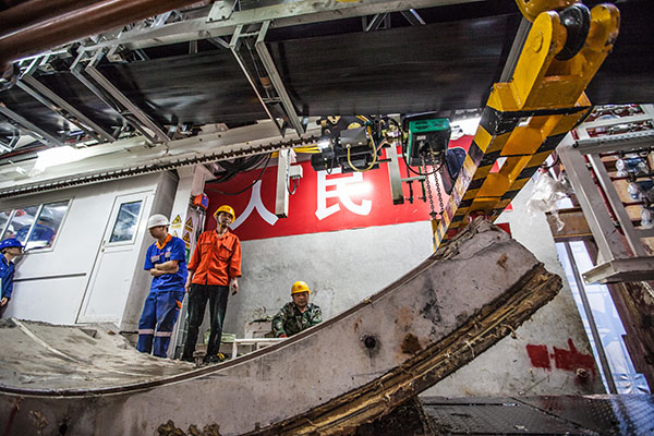 中铁Z6官网盾构机双线掘进 全力攻坚长沙地铁5号线