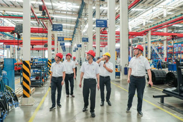 广州工控党建同盟联系员一行到Z6官网智能发展工作对接