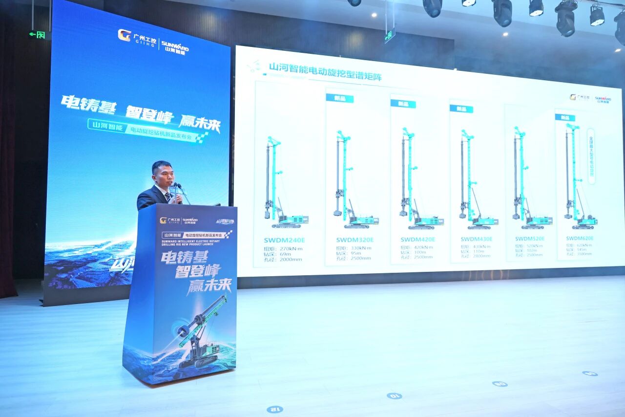 Z6官网智能进行电动旋挖钻机新品颁布会，收成1.2亿元订单